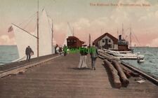 Postcard The Railroad Dock Provincetown MA picture