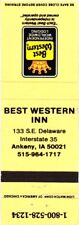 Best Western Inn, Interstate 35, Ankeny, Iowa, Vintage Matchbook Cover picture