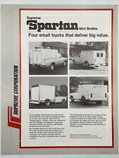 1982 SUPREME SPARTAN MINI BODIES Small Work Trucks Dealer Sales Brochure Specs picture