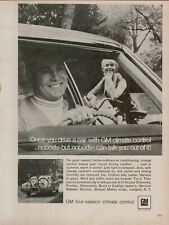 1969 GM Climate Control Year-round Comfort Blonde Model Bicycle Vintage Print Ad picture