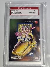 Professor X 1992 Marvel Universe X-Men Impel Card #41 EMC 10 GEM MINT  picture