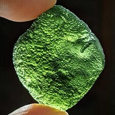 MOLDAVITE LARGE Tektite Crystal Synergy 12 Certified Authentic Meteorite Czech picture
