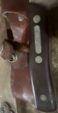 Vintage Schrade Old Timer 150T Deer Slayer Fixed Blade Knife W/Sheath USA picture