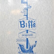 Vintage 1984 Biff's Seafood Cocktails Restaurant Menu Portland Oregon #2 picture