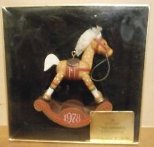 Vintage 1978 Hallmark Ornaments Wood Rocking Horse Tree Trimmer Collection picture