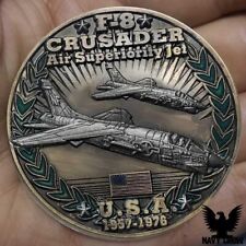 Vought F-8 Crusader Fighter Jet USA Cold War Combatants Military Challenge Coin picture