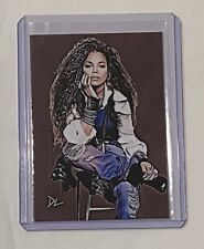 Janet Jackson Limited Edition Artist Signed “Pop Icon” Trading Card 2/10 picture