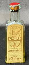Antique Bottle Swanson Rheumatic Cure 5 Drops Sealed w Label picture