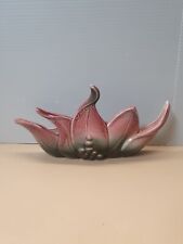 Vintage Hull Pottery Leaf Planter With Embossed Berries #112 picture