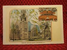 EARLY 1900'S. LAKE AVE BAPTIST CHURCH. ROCHESTER, NY POSTCARD I2 picture