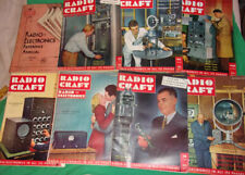 (8) Issues RADIO CRAFT Magazine 1946, 47 & 48 NICE Cover ART picture