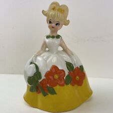 VINTAGE 60s Inarco Blonde Girl Planter Yellow Orange Green E3375 JAPAN picture