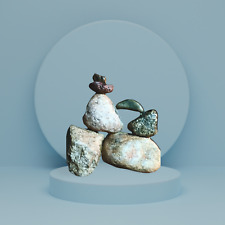 Natural Stone Cairn, 6-8 stones, handcrafted, indoor/outdoor, no 2 are alike picture