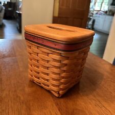 Longaberger 1994 Father’s Day Tissue Basket & Wooden Lid. picture