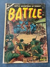 Battle #29 1954 Atlas Comic Book Golden Age Korean War Low Grade FR/GD picture