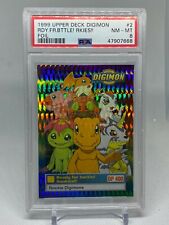 1999 Upper Deck Digimon RDY. FR.BTTLE RKIES FOIL - Psa 8 - POP 1 picture
