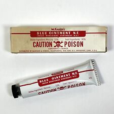 Vintage McKesson's Blue Ointment N.E. -full 1 oz tube & box OLD packaging picture
