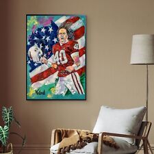 Sale Pat Tillman Hand-Textured 36H X 24W Canvas Giclee Framed Was $795 Now $245 picture