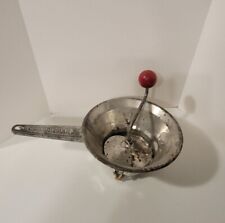 Vintage Moulin-Legumes Rotary Food Mill #1 No Disks Made in France Red Handle RA picture