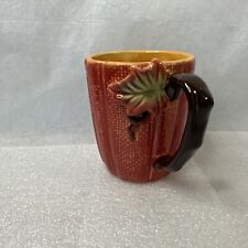 Harvest Spice Mug Ceramic Orange Leaf Fall 16 ounce picture