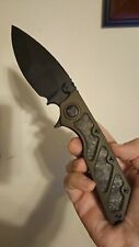 Microtech DOC Custom OD Green And Black Cerakote With Chad Moss CF Inlays  picture