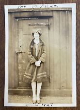 1927 Boston Massachusetts MA 110 High Street Roof Woman Fashion Real Photo P10t1 picture