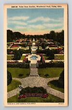 Tulsa OK-Oklahoma, Woodward Park, Tulsa Rose Garden, c1958 Vintage Postcard picture