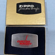 Vintage Zippo Curtiss Wright Knife In Box Advertising picture