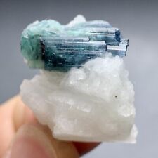 44 Carat Indicolite Colour Tourmaline Crystal Specimen From Afghanistan picture