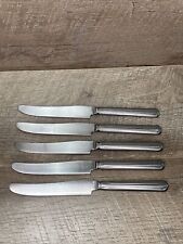 Vintage 5pc Dinner Knives N.S. Co. Stainless Steel 4.5” Blade picture