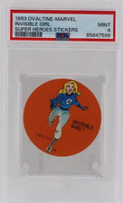 1983 Ovaltine Marvel Super Heroes Stickers INVISIBLE GIRL PSA 9 picture