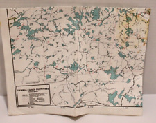 Sawbill Canoe Outfitters Tofte Minnesota Boundary Waters Map 1974 30x23 inch picture