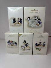 hallmark playful penguin ornaments Lot One Special Edition Limited Quantity picture