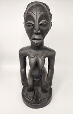 African Senufo Female Fertility Statue Vintage Hand-Carved Wooden 13