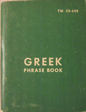 GREEK PHRASE BOOK TM 30-650,1953 picture