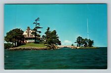 Zavikon Island NY-New York, International Boundary Canada, Vintage Postcard picture
