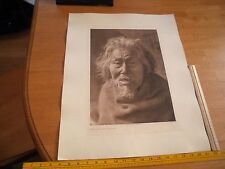Edward S Curtis Photogravure 18x22.5 Tweedweave Oldest man Nootka Plate 375 picture