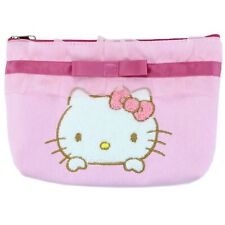 Yasuda Trading Hello Kitty Sagara Embroidery Frill Pouch KTpouch 5001 picture