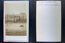 Ruines de la Commune - Paris, Assistance publique, 1871 Vintage cdv albumen prin picture