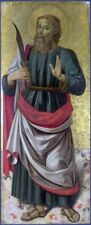 Oil painting Saint-Bartholomew-Bartolomeo-Caporali-oil-painting man & sword 48