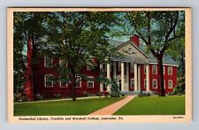 Lancaster PA- Pennsylvania, Fackenthal Library, Antique, Vintage Postcard picture