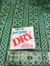 We've Just Gone Dry Molson Special Dry Canadian Beer Pin  picture