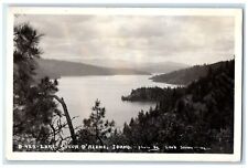 1946 View Of Lake Coeur D Alene Idaho ID RPPC Photo Posted Vintage Postcard picture