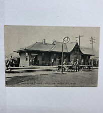 Moundsville West Virginia Baltimore and Ohi Depot Train Station Postcard 1912 picture