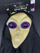 Vintage Glow In The Dark Halloween Alien Mask New 1998 Read picture