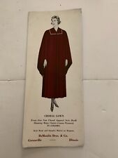 Vintage Choral Gown DeMoulin Bros. & Co. Greenville Illinois Ink Blotter picture