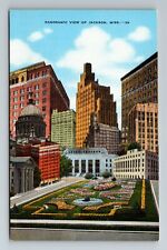 Jackson MS-Mississippi, City Buildings, Park, Gardens Vintage Souvenir Postcard picture