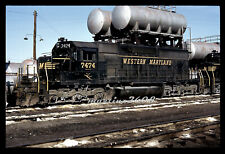 (MZ) DUPE TRAIN SLIDE WESTERN MARYLAND (WM) 7474 ROSTER picture