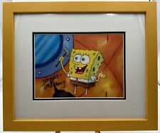 Framed SpongeBob SquarePants Original Cel Animation Art COA Signed by Tom Kenny picture