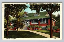 Greeley CO-Colorado Club House State College Of Education Vintage c1940 Postcard picture
